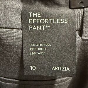 Aritzia Gray The Effortless Pant — High-Rise Wide-Leg